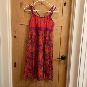 PrAna Strappy Dress + built-in bra - size S - excellent preowned condition